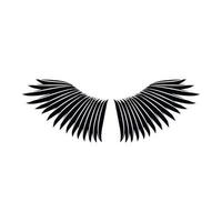 Bird wings icon, simple style vector