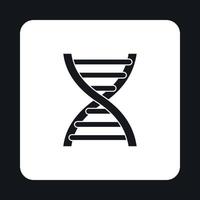 DNA icon in simple style vector