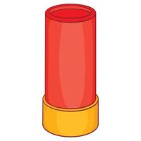 Shotgun shell icon,cartoon style vector