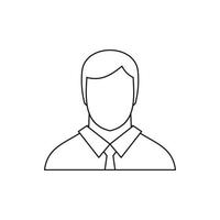 Manager icon in outline style vector