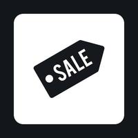 Sale tag icon, simple style vector