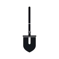 Shovel icon in simple style vector