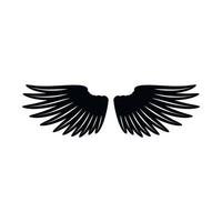 Pair of wings icon, simple style vector