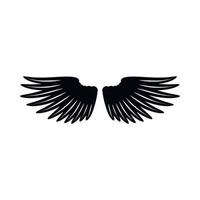 Pair of wings icon, simple style vector