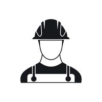 Builder icon in simple style vector