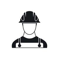 Builder icon in simple style vector