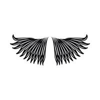 Wings icon in simple style vector