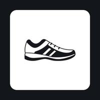 icono de zapatillas de deporte para hombre, estilo simple vector