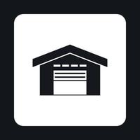 Warehouse icon, simple style vector