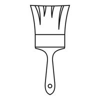 Paint brush icon in outline style vector