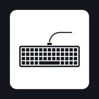 Keyboard icon, simple style vector