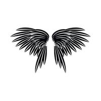 Wings icon in simple style vector