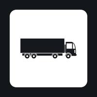 Truck icon, simple style vector