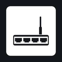 Modem icon, simple style vector