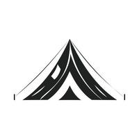 Tent icon, simple style vector