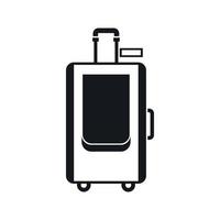 Travel suitcase icon, simple style vector