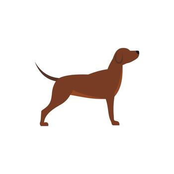 icono de perro, estilo plano vector