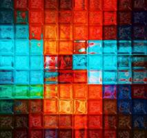 Square Tiles Vibrant Abstract Nature  Background Digital Illustration photo
