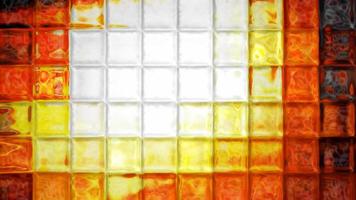 Square Tiles Vibrant Abstract Nature  Background Digital Illustration photo