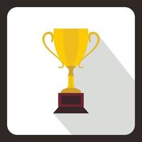 Gold Cup icon, flat style vector