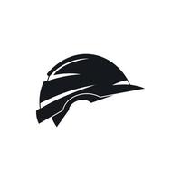 Construction helmet icon, simple style vector