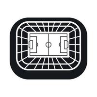 Stadium top view icon, simple style vector