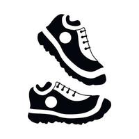 icono de zapatillas de deporte para mujer, estilo simple vector