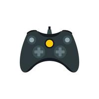 Joystick for playing games icon, flat style vector