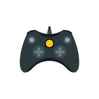 Joystick for playing games icon, flat style vector