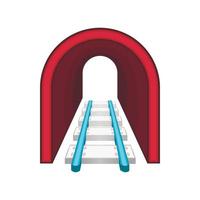 Rails icon, cartoon style vector