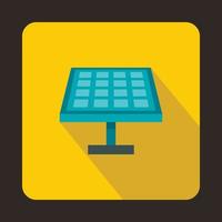 Solar panel icon in flat style vector