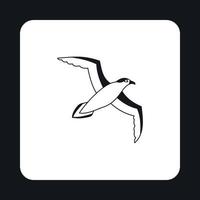 Sea gull icon in simple style vector