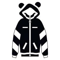 icono de sudadera, estilo simple vector