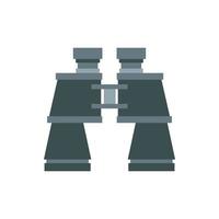 Binoculars icon, flat style vector