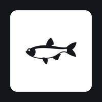 Salmon icon, simple style vector