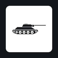 Tank icon in simple style vector