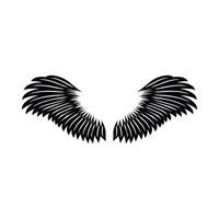 Angel wings icon, simple style vector