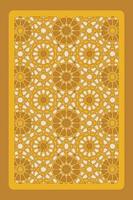 Set of ornamental islamic arabesque Background. Arabic traditional architecture Geometric Pattern. Set of decorative vector panels or screens for laser cutting.