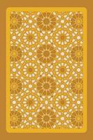 Set of ornamental islamic arabesque Background. Arabic traditional architecture Geometric Pattern. Set of decorative vector panels or screens for laser cutting.