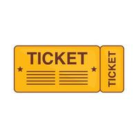 Train ticket icon, cartoon style vector