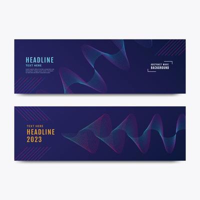 Wave design background,, Abstract modern banner background collection