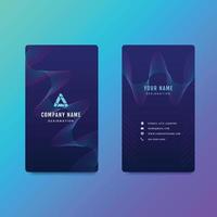 Wave design background, Modern vertical business card design template vector