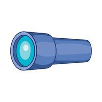 Monocular icon in cartoon style vector