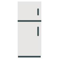 Refrigerator icon, flat style vector