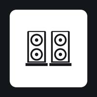 icono de dos altavoces de audio, estilo simple vector