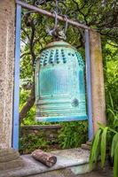 Old Japanese bell finely crafted in bronze photo
