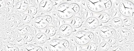 Droste effect background with infinite clock spiral. Abstract design for concepts related to time. photo