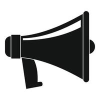 Antique megaphone icon, simple style vector