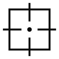 Purpose icon, simple style. vector