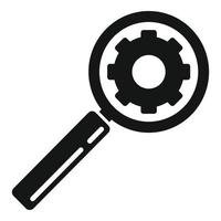 Search links engine icon, simple style vector